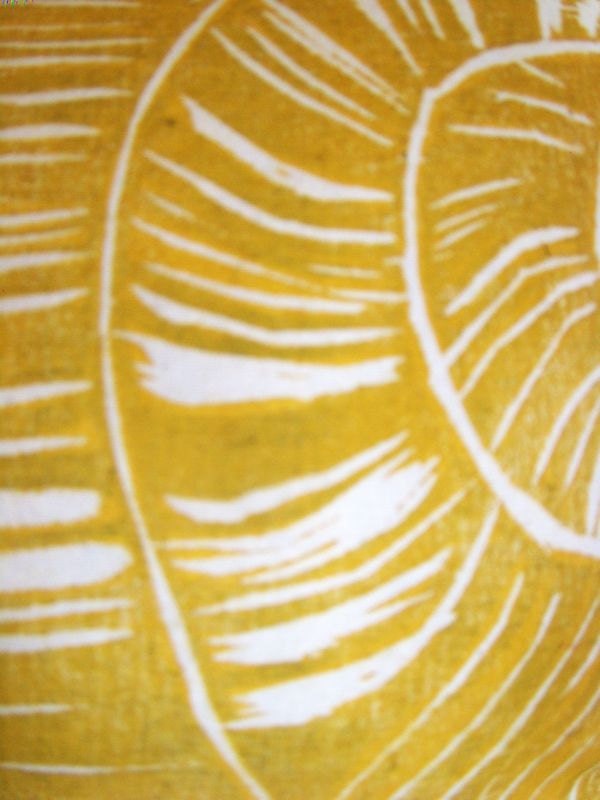 Plush Yellow Snail Pillow. Woodblock Printed. Customizable Colors. Made to Order.
