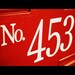 Custom house numbers vinyl decal for front door