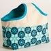 Easy to Sew Fabric Handle Basket PDF Sewing Pattern - two sizes - FREE Shipping - by BlissfulPatterns