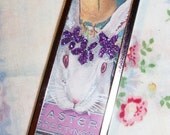 Collage Necklace-Spring Bunny