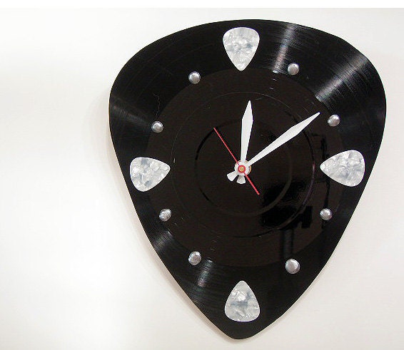 Music Clock Guitar Pick Pick your own Pick color