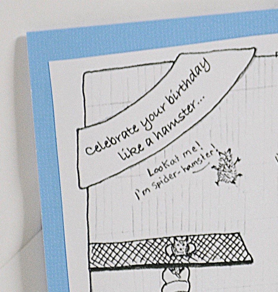 Celebrate like a Hamster Birthday Card