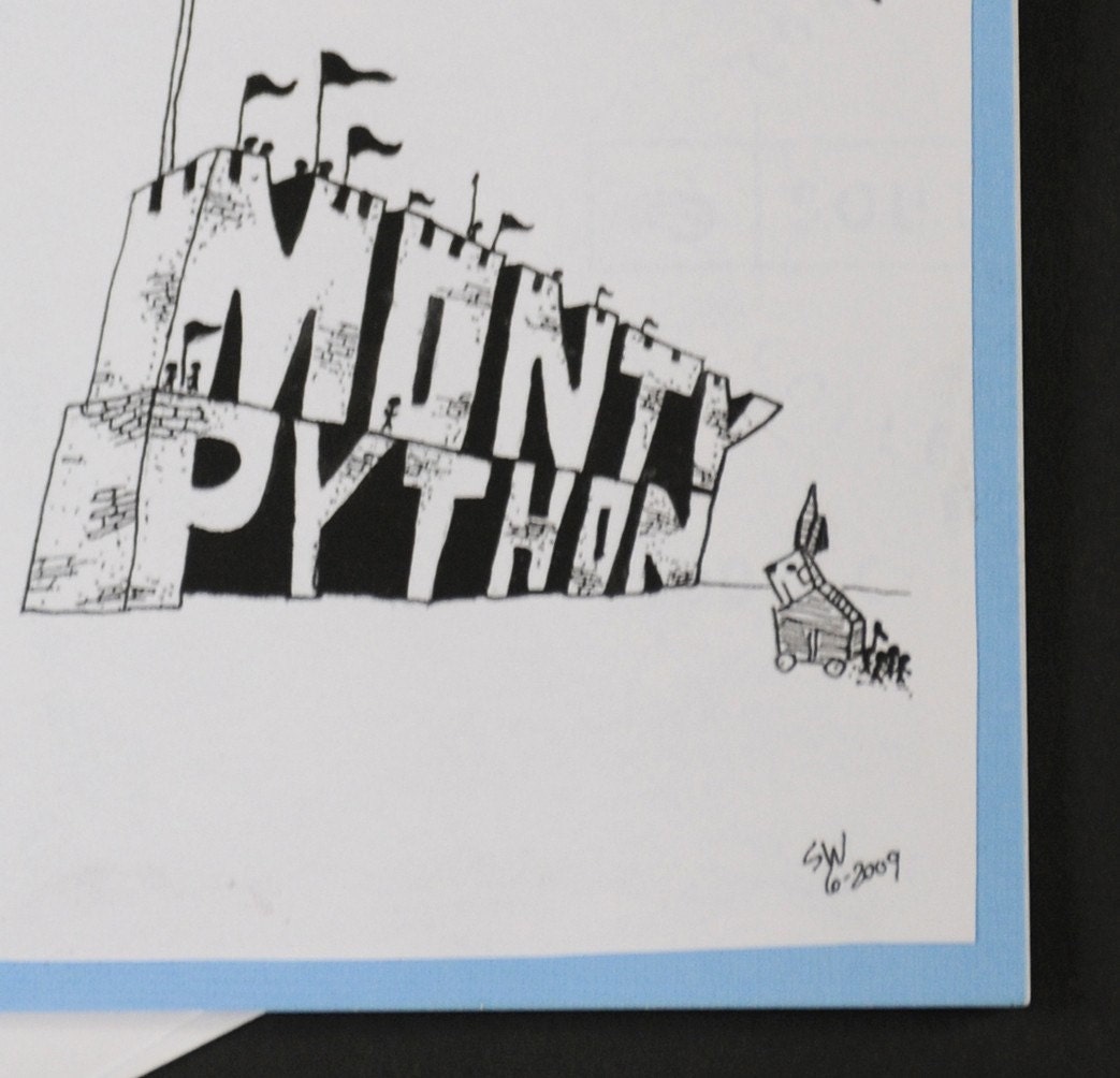 Monty Python Style Greeting Card