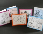 Birthday Greeting Card Set of 6