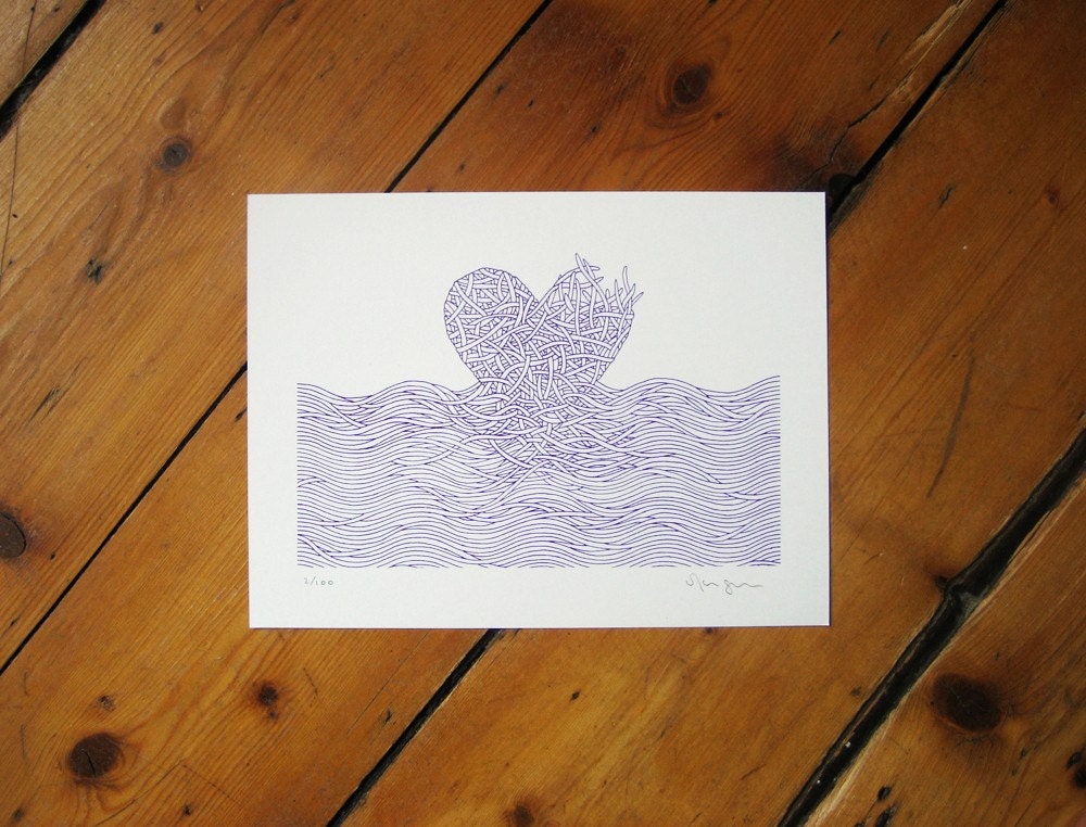 Halcyon screenprint