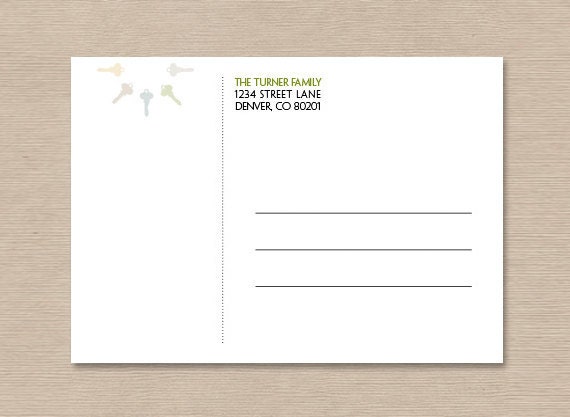 Printable Moving Announcements