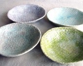 Set of four little lace dessert bowls