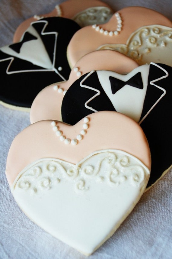Gown and Tuxedo Hearts