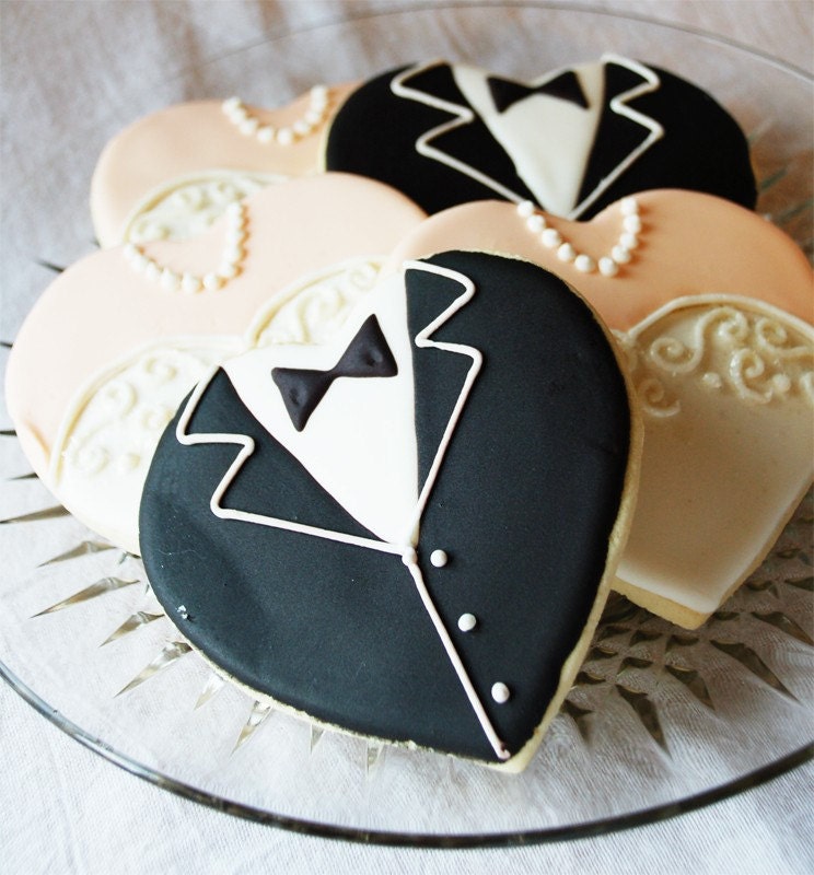 Gown and Tuxedo Hearts
