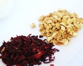 Awaken Tub Tea-  Hibiscus and Lemon Peel  by SoulSisterSoaps