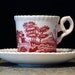 Spode Pink Tower Demitasse Cup and Saucer