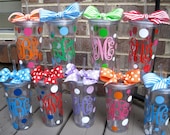 Personalized acrylic tumblers with lid and straw-20 oz.