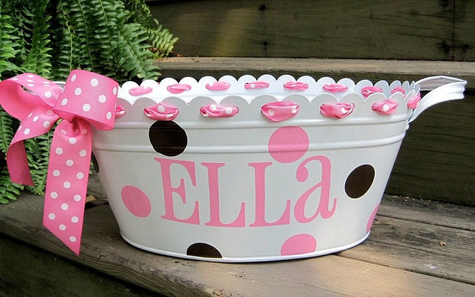 Personalized tubs-assorted colors available