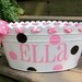 Personalized tubs-assorted colors available