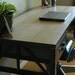 Royston French Industrial Desk on Casters / Vintage Work Table / Office Furniture