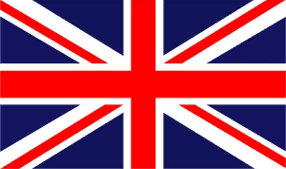 STENCIL British Union Jack Flag  12x7