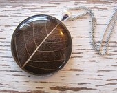 Chocolate Leaf Necklace - Happy Valentine's Day