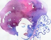 Watercolour Fashion Illustration - modelink11