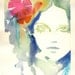 Print of Watercolor Painting, Fashion Illustration Giclee Print. Titled - Biba1