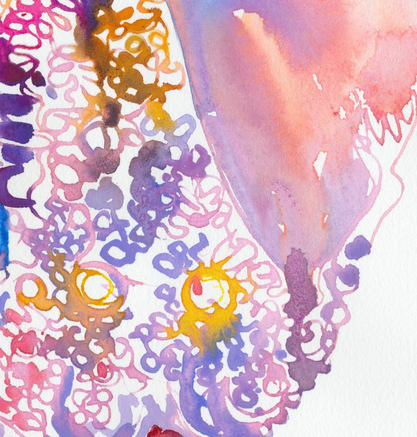 Print of Watercolour Fashion Illustration. Titled - Givenchy2