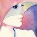 Print of Watercolour Fashion Illustration. Titled - Julie 1