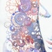 Original Watercolour Fashion Illustration. Titled - Abstractink1
