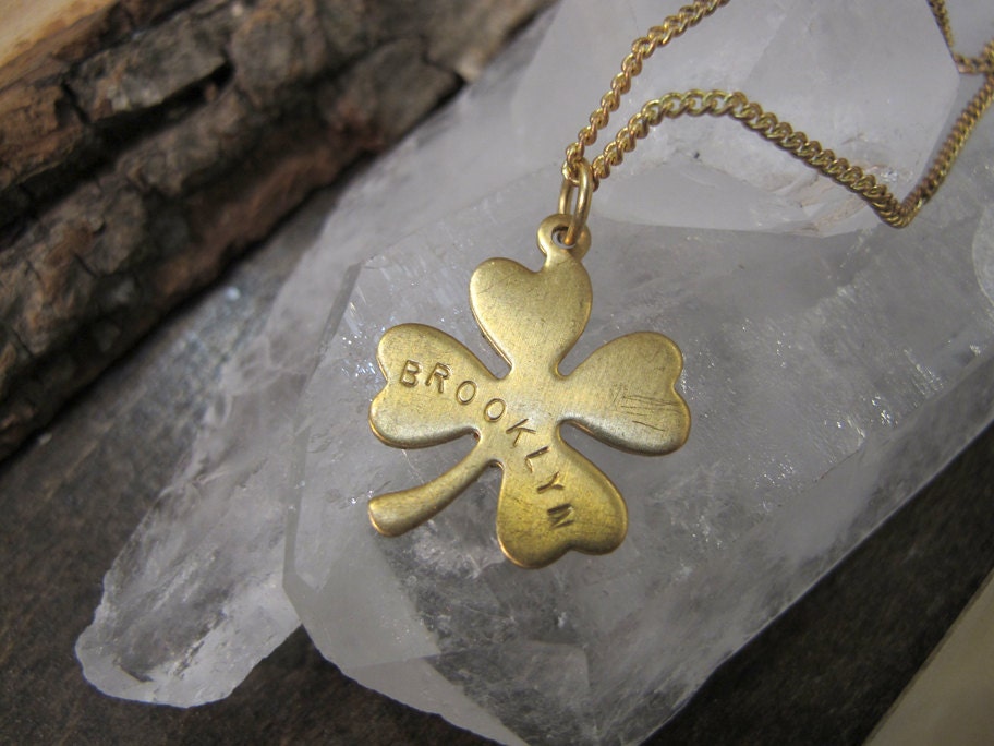Brooklyn - Shamrock Four Leaf Clover Necklace