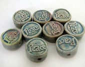 20 Tiny Affirmation Beads - Peace - CB837