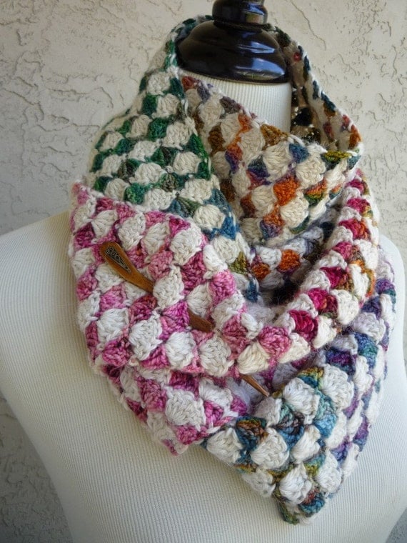 The Diamond Exchange Crochet Scarf - PATTERN / PDF
