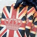 Union Jack British Flag Gift Tags, Vintage Style Union Jack, Red, White and Blue, London, United Kingdom