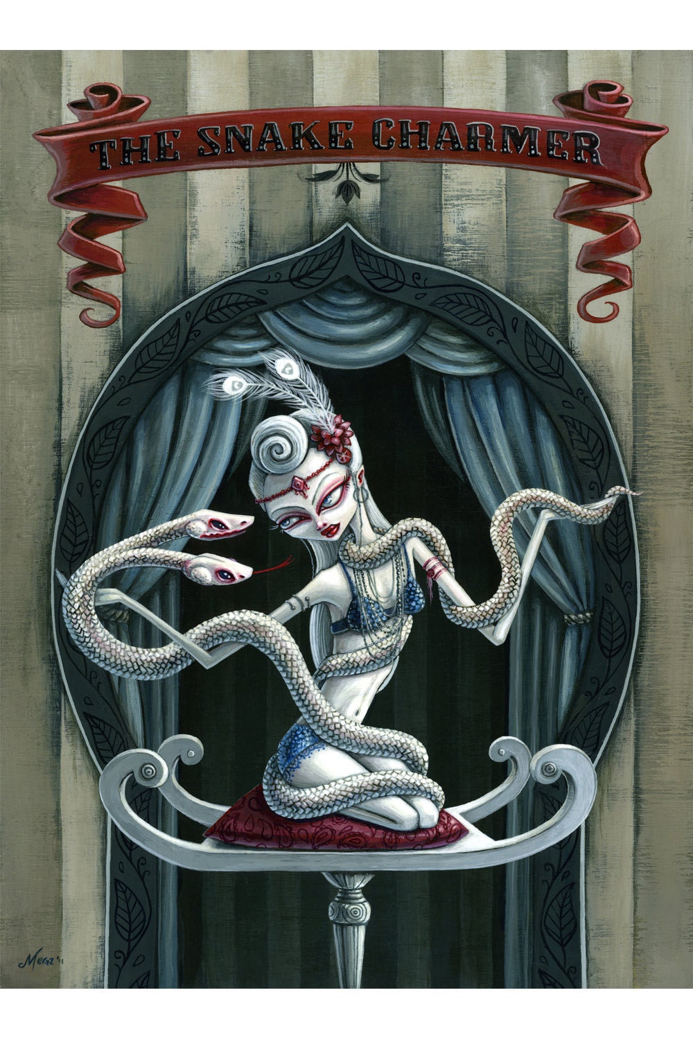 Akshi, the albino snake charmer