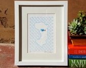Chios Map - Limited Edition Letterpress Print