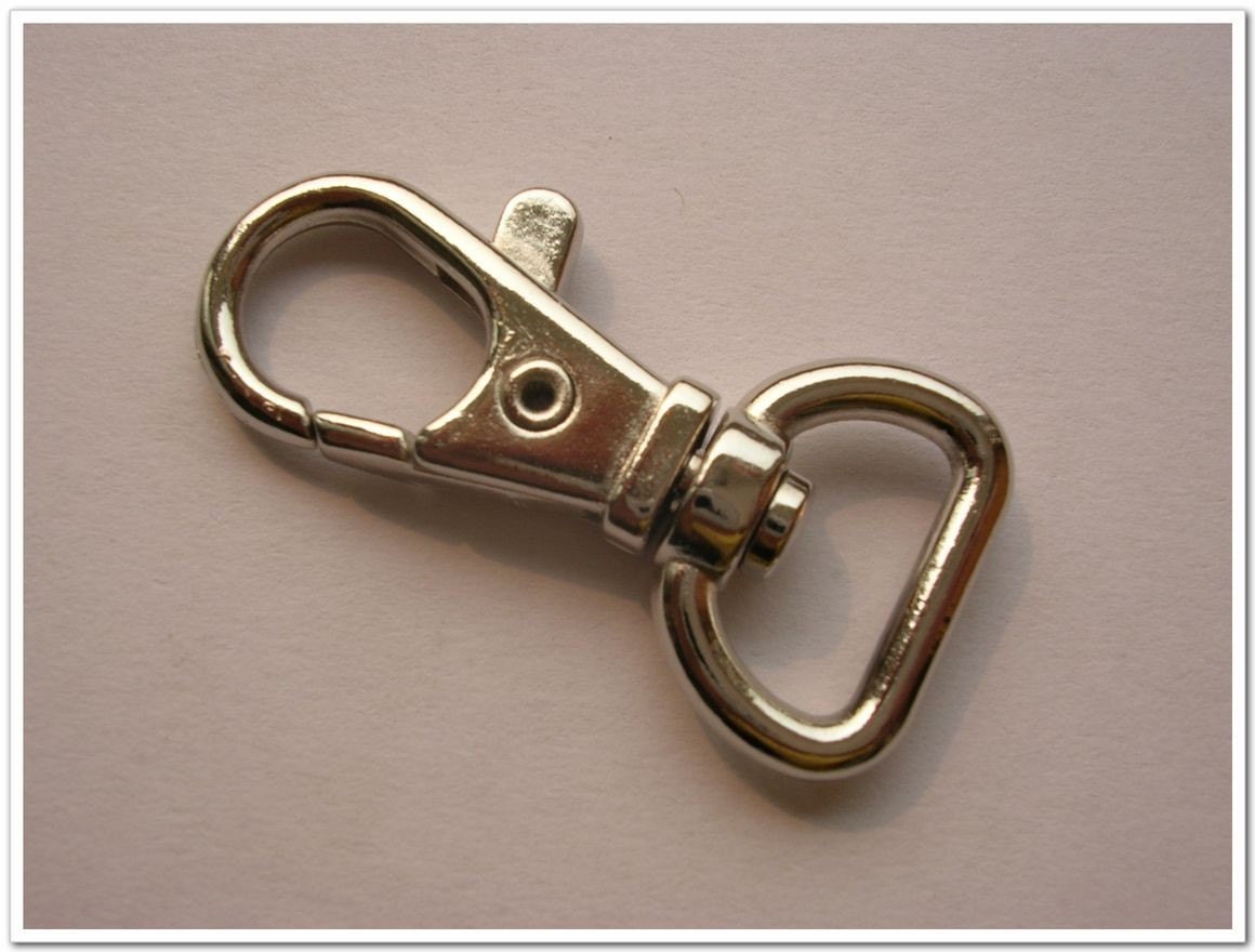 15pcs 4cm x1.5cm silver  Lobster Swivel Clasps hook clasp lobster claws swivel hooks  (purse making supplies)