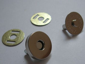 100set  14mm silver magnetic button Magnetic Snaps  Magnetic Closures