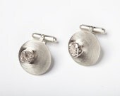 Cast Sterling Silver Human Tooth Cufflinks