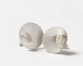 Sterling Silver and Human Tooth Cufflinks