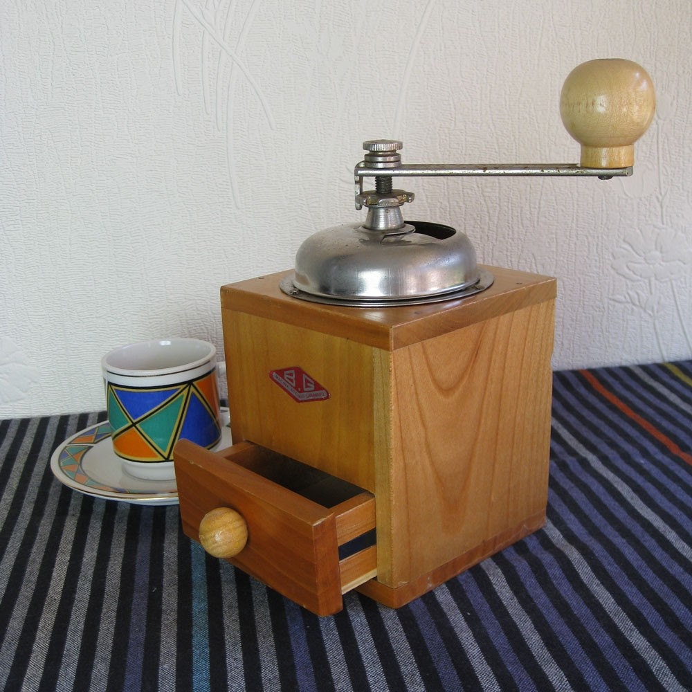 wooden coffee grinder