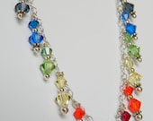 OPULENCE Swarovski Crystal Necklace-CUSTOM ORDER-Chakra Necklace- Color Therapy- Rainbow Large Sparkler Collection-Energy Healing