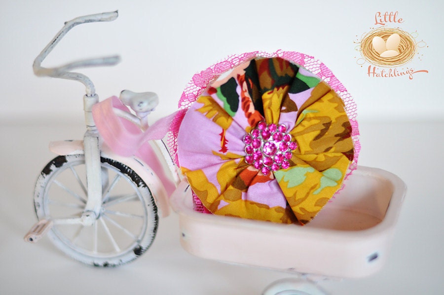 pink, lavender, green, orange, yellow, flower, hairband, headband, girls, infants, toddlers, baby, photo props, photography, weddings