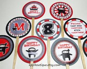 Personalized Ninja Cupcake Toppers