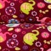 Purple Elephants w/ green Deluxe Bunbed Dog bed for Dachshunds or other small dogs