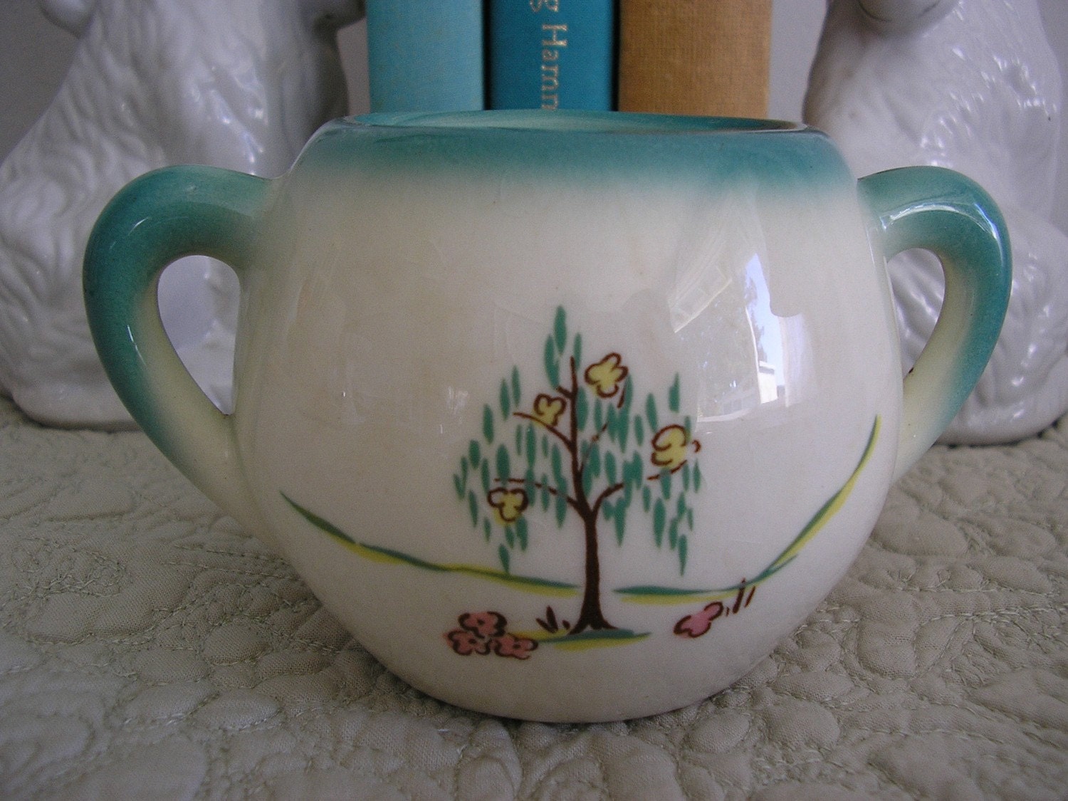Forever Yours Sugar Bowl by Brock - Vintage