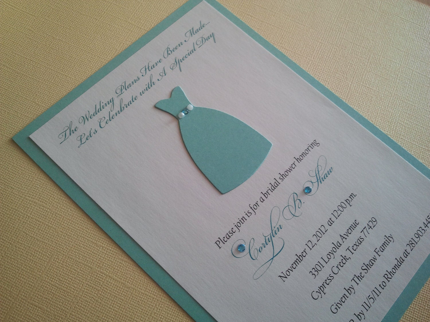 Breakfast at Tiffany's Bridal Shower Invitation (Set of 25)