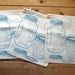 Set of 3 Screen Printed Reusable Organic Cotton Mason Jar Produce Bags
