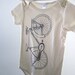 Organic Onesie - Hand Screen Printed American Apparel Baby Onesie - Road Bike (You pick size)
