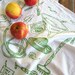 Screen Printed Organic Cotton Kitchen Flour Sack Tea Towel - Eco Friendly and Awesome dish towel - Green Thumb Gardening Tools Illustration