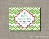 Personalized Chevron Love Holiday Sticker or Gift Tag - Set of 24 by Flair Designery Il_170x135