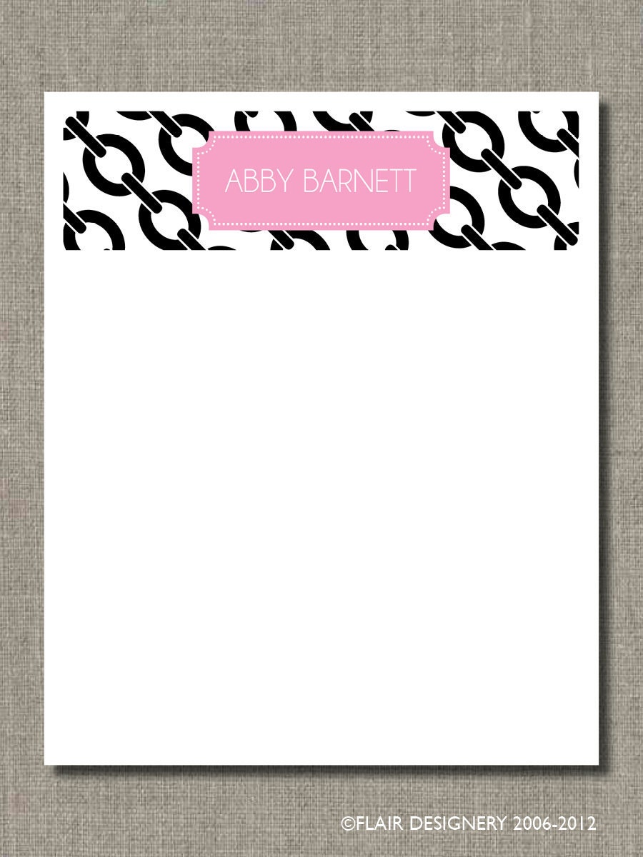 Everyday Oversized Note or Desk Pad - Pretty Chains by Flair Designery Il_170x135