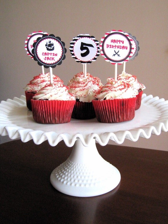 Pirate Boy - Printable Cupcake Toppers/Labels/Favor and Gift Tags Il_570xn