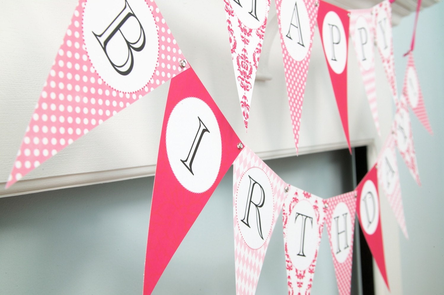 Printable Happy Birthday Banner for girls from Flair Designery Il_570xn